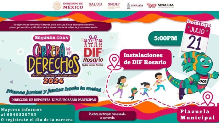 DIF Rosario invita a la Segunda Gran Carrera por los Derechos