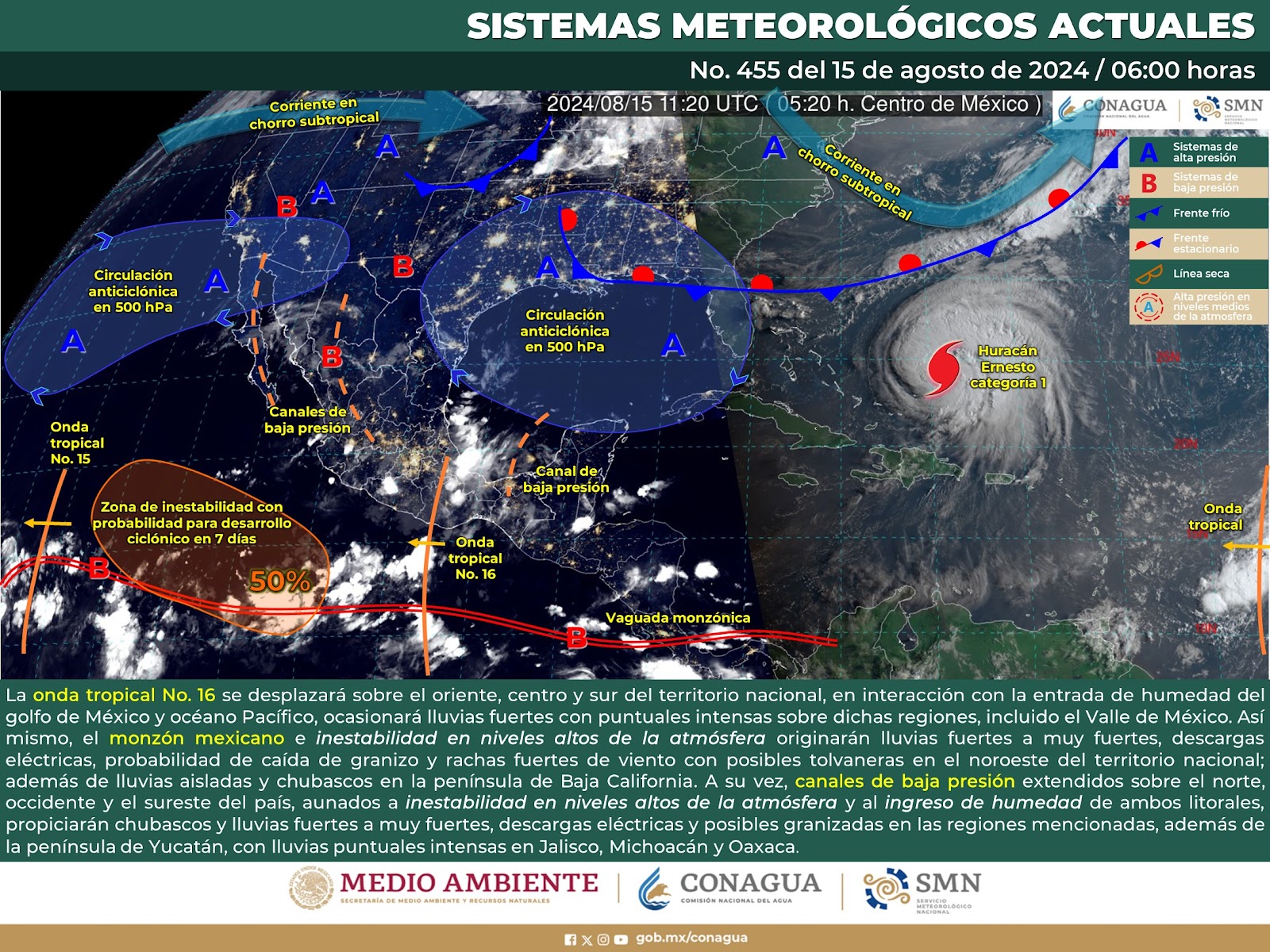 Sinaloa sigue con pronóstico de lluvias este jueves