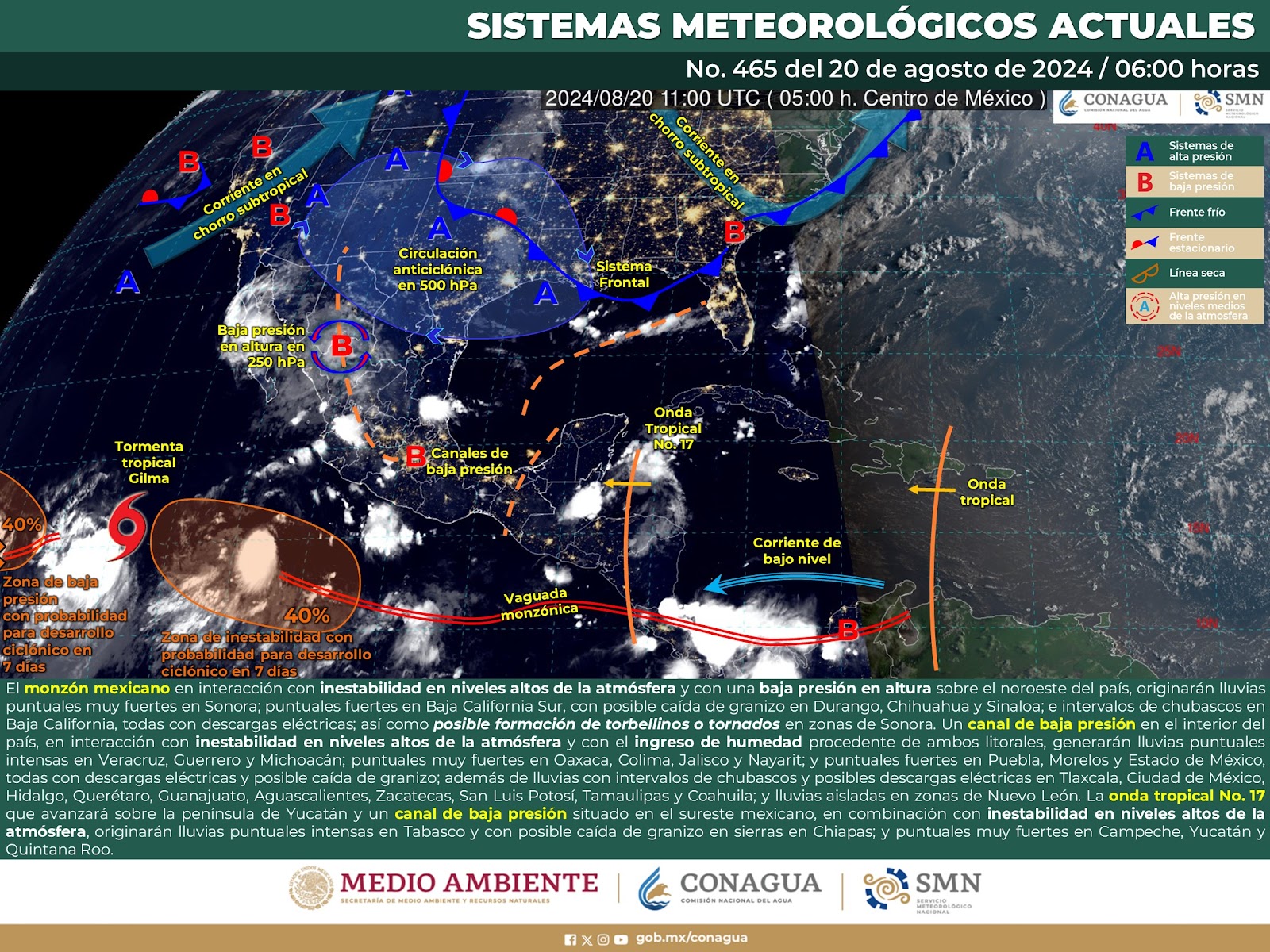 Sigue inestabilidad atmosférica en Sinaloa, hay pronóstico de fuertes lluvias