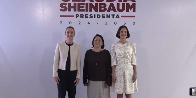 Claudia Sheinbaum anuncia a Emilia Esther Calleja Alor en CFE para su gobierno