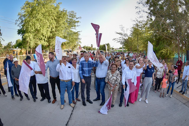 Gerardo Vargas entrega obras de pavimentación en zona rural por el orden de los 4mdp