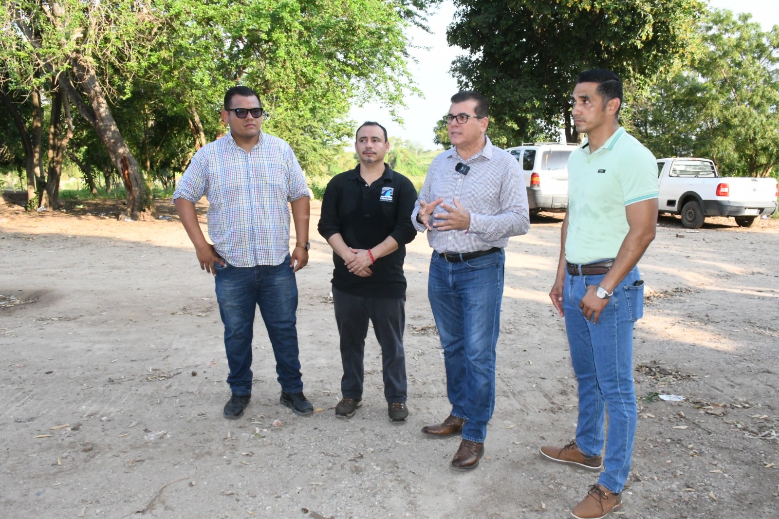 Gestionan JUMAPAM y el Gobierno Municipal instalación de red de agua en el puente del Río Presidio