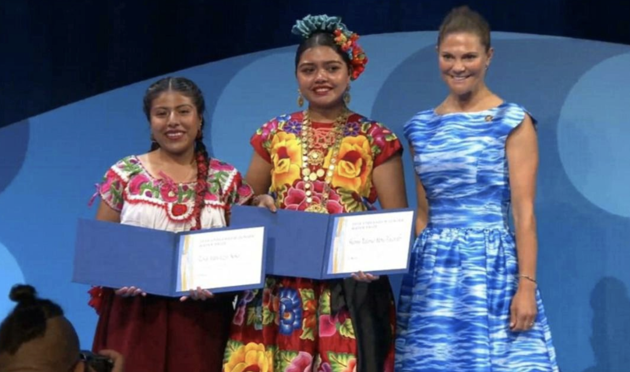 Dos estudiantes indígenas logran para México distinción en Premio Mundial Juvenil del Agua