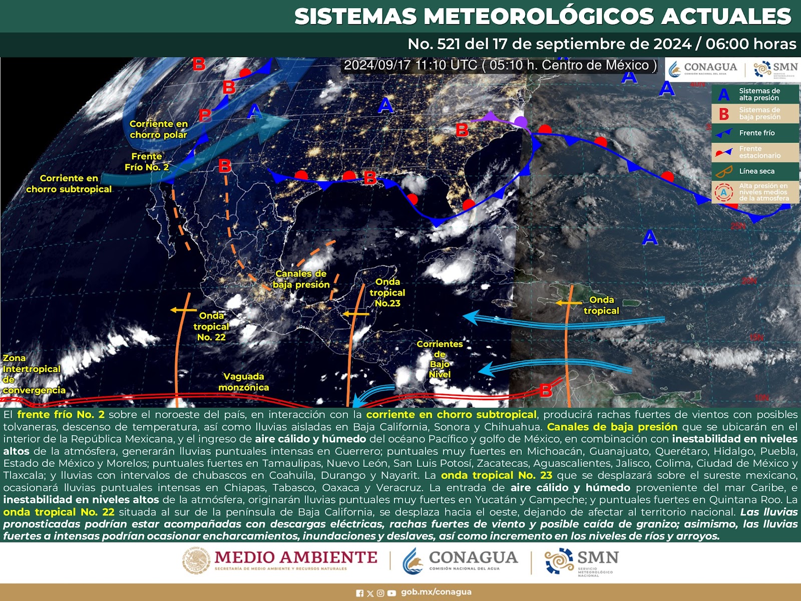 Ambiente cálido y seco para este martes en Sinaloa