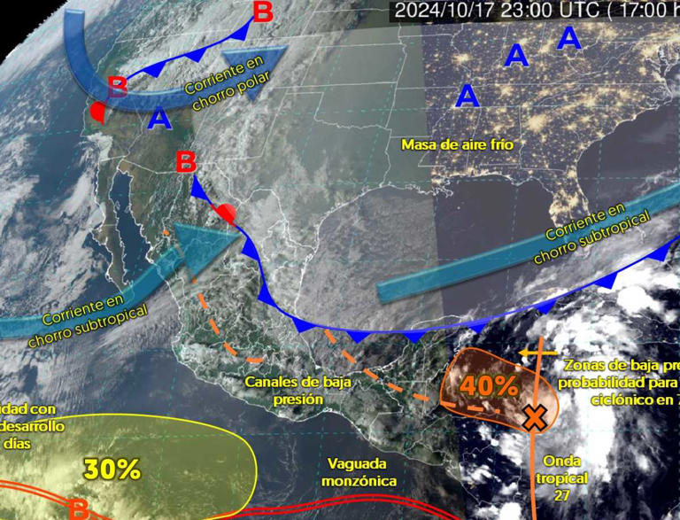 Clima en México este 18 de octubre de 2024: Se esperan lluvias y heladas