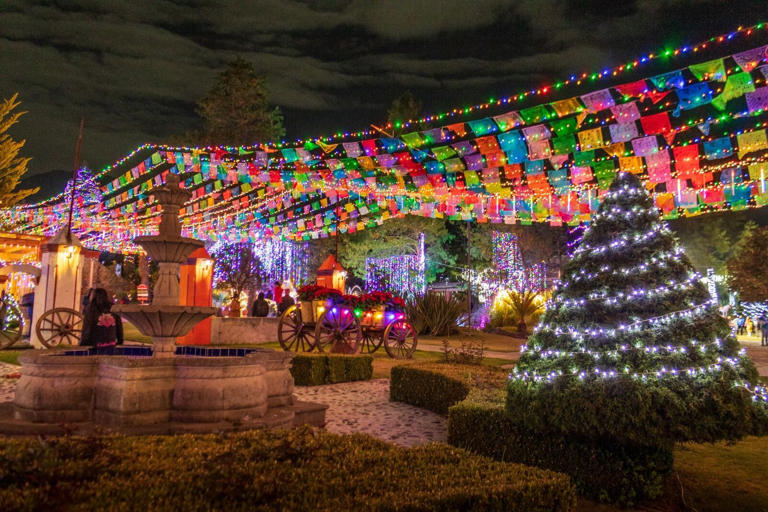 Noelandia: la villa iluminada de Volcanic Park en Puebla