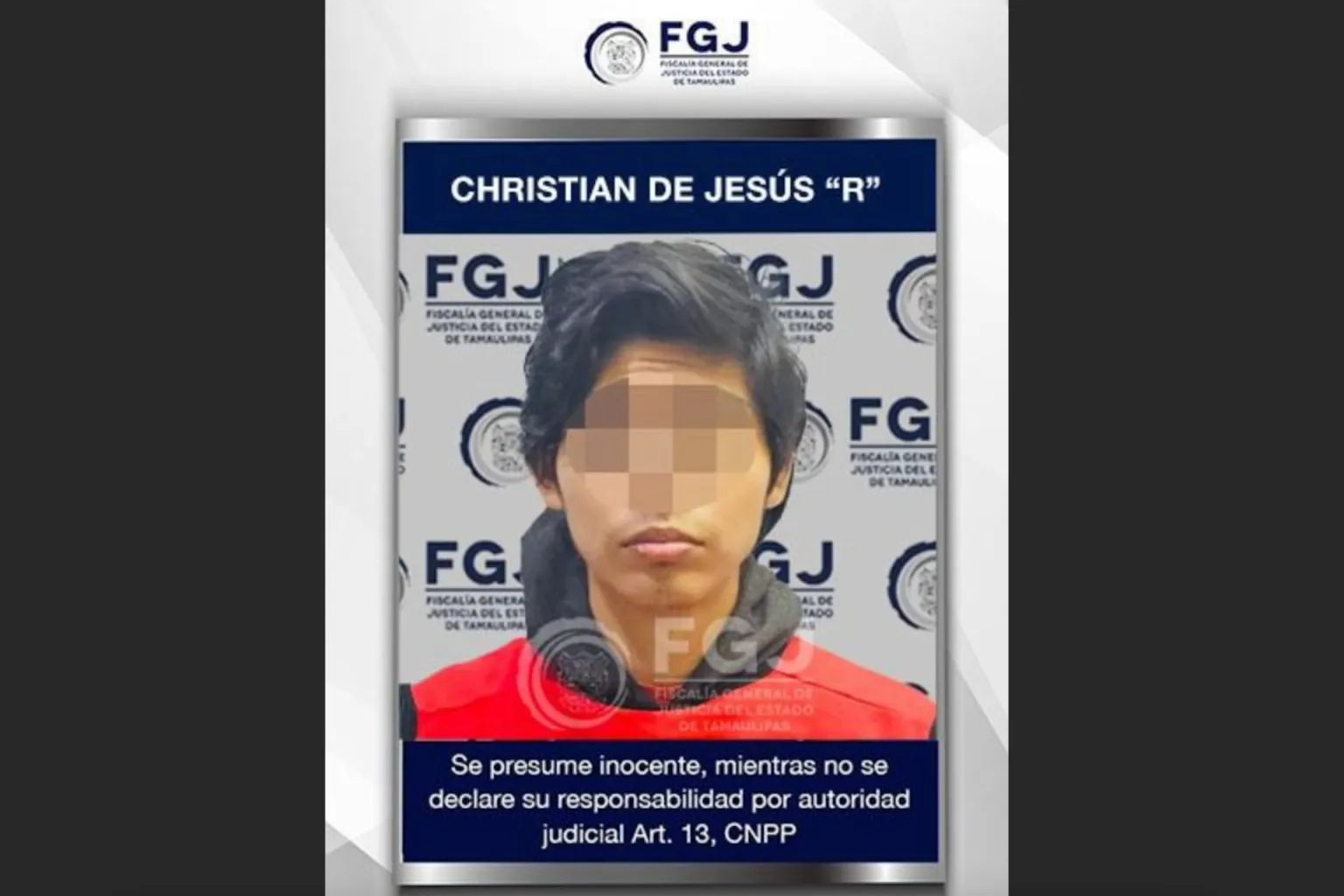 Vinculan a proceso a Christian de Jesús “N”, agresor de Melanie en Tamaulipas