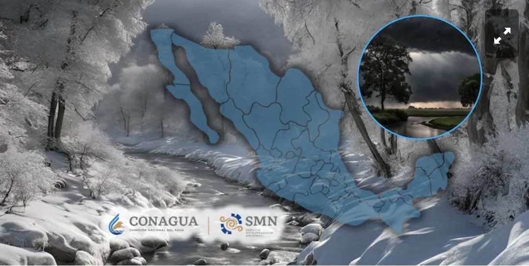 Conagua pronostica lluvias, temperaturas de hasta -15 °C y fuertes vientos para este domingo 29 de diciembre en estos estados